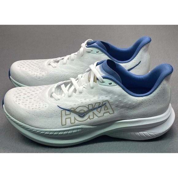 Hoka One One Other - Hoka Mens Mach 6 1147790 FTG White Running Shoes Sneakers Size 9.5 D New No Box